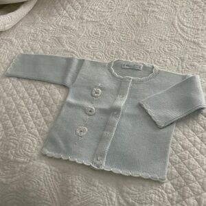 Feltman Bros Baby Knit Cardigan Jacket - Light Blue